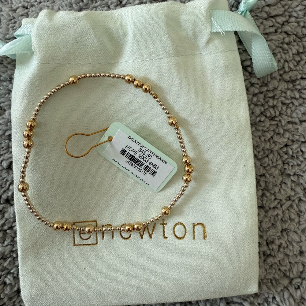 ENewton Gold and Silver Beaded Bracelet